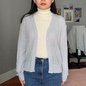 Vintage Baby Blue Cardigan